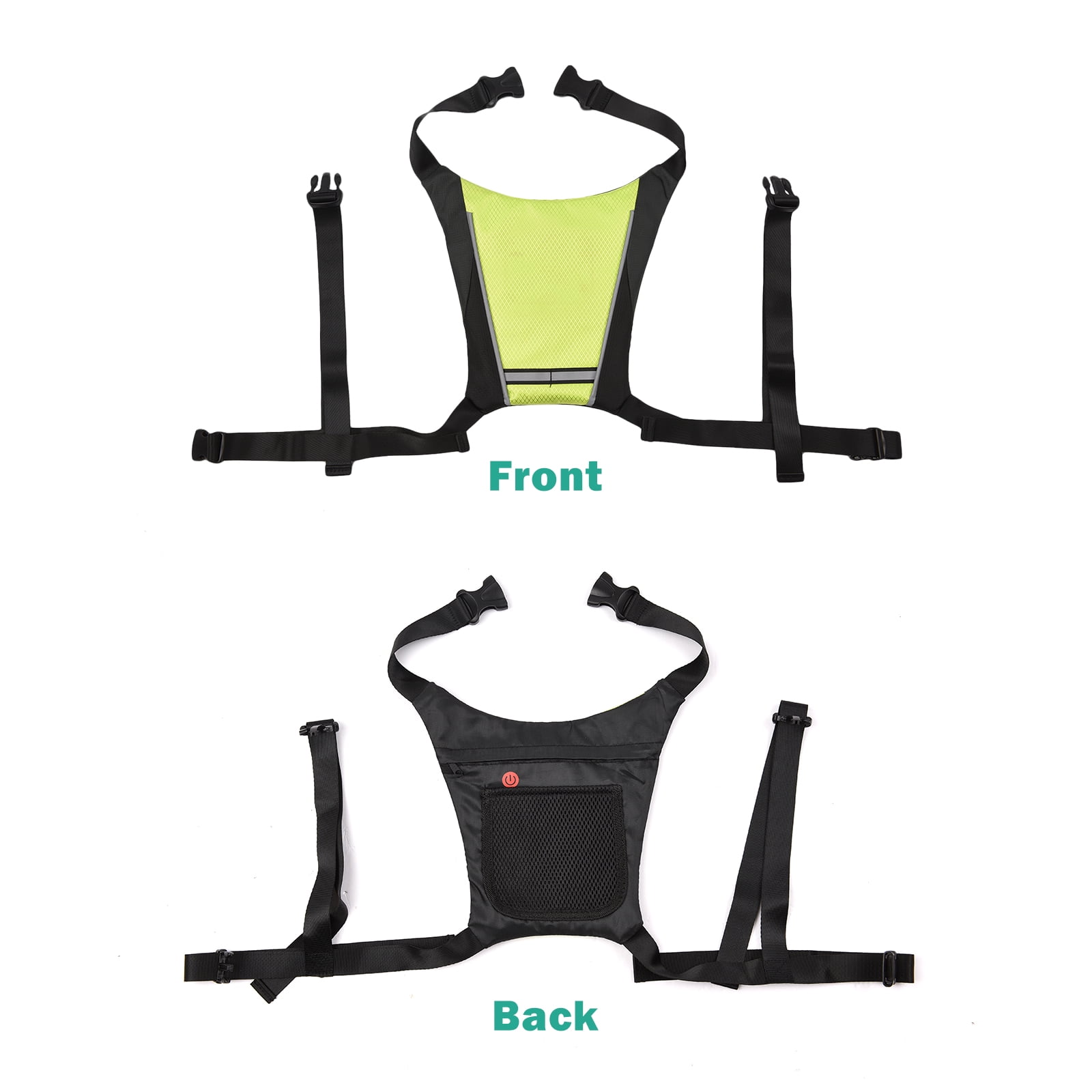 Kavolet Gilet LED Clignotant Pour Vélo – 4 Signaux Directionnels, Télécommande Sans Fil, Recharge USB, Nylon – Haute Visibilité Nuit