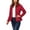 Red Jackets, variant on Jsaierl Women's Hooded Zip Up Windproof Jacket with Chest Pocket Lightweight Windbreaker for Travel Hiking Outdoor