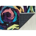 thumbnail image 3 of Elizabeth Sutton MI20B Every Rose Abstract/Floral Modern Black Area Rug, 2'7" x 8', 3 of 6