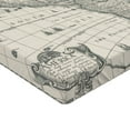 thumbnail image 2 of Ambesonne World Map Fitted Sheet, Retro Old America Map, Full Size, Multicolor, 2 of 3