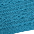 thumbnail image 2 of Battilo Teal Blue Throw Blanket,Chenille Cable Knit Throw Blankets,Cozy Decorative Turquoise Throw,Housewarming Gifts,51"x67", 2 of 6