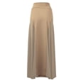 thumbnail image 3 of MBJ WB1371 Womens Maxi Skirt with Side Panel - Made in USA M TAUPE, 3 of 4