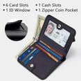 thumbnail image 3 of CAILDANL Small Wallet for Women, Slim Bifold Credit Card Holder, Compact RFID Blocking Cash Wallet, Billfolds Thin Leather Zipper Pocket, Mini Wallet Gift for Ladies Teen Girls Travel with ID Window, 3 of 7