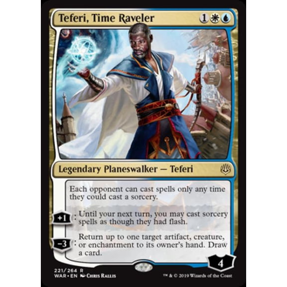 Magic the Gathering - War of the Spark - Teferi, Time Raveler Near Mint