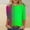 Green, variant on Ayolanni 3/4 Sleeve T Shirts for Women Color Block Crew Neck Trendy Tunic Blouse Streetwear Plus Size Shirts Women's Tops, Tees & Blouse Blue L