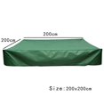 thumbnail image 2 of Sandbox Cover Square Waterproof Sandpit Cover with Drawstring Tool Dustproof Oxford Cloth Sandbox (200x200cm), 2 of 5