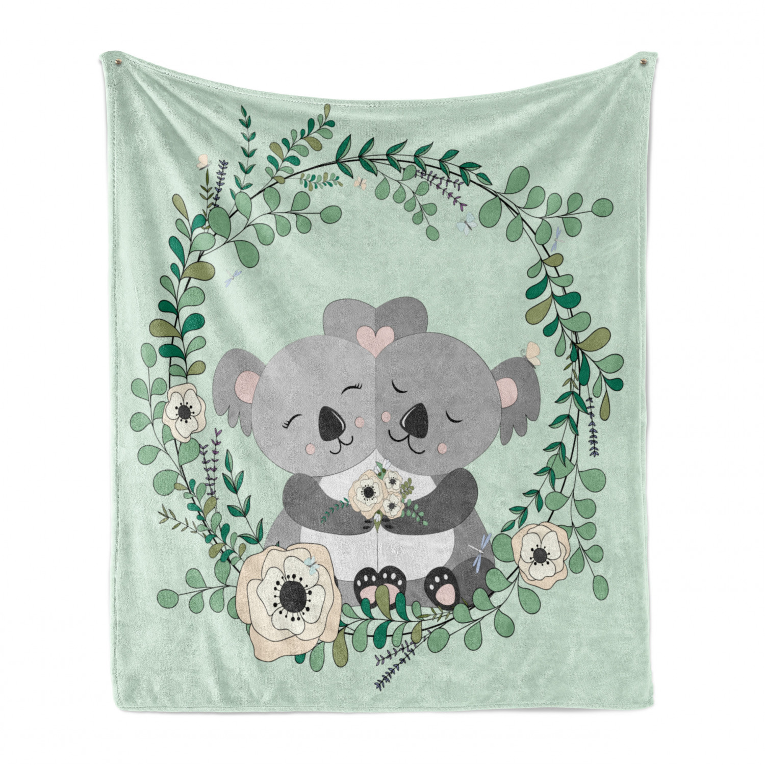 Koala Fleece Blanket Throws