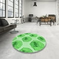 thumbnail image 3 of Ahgly Company Indoor Rectangle Patterned Stoplight Go Green Area Rugs, 2' x 3', 3 of 6
