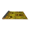 thumbnail image 2 of Ahgly Company Indoor Rectangle Abstract Yellow Modern Area Rugs, 2' x 3', 2 of 4