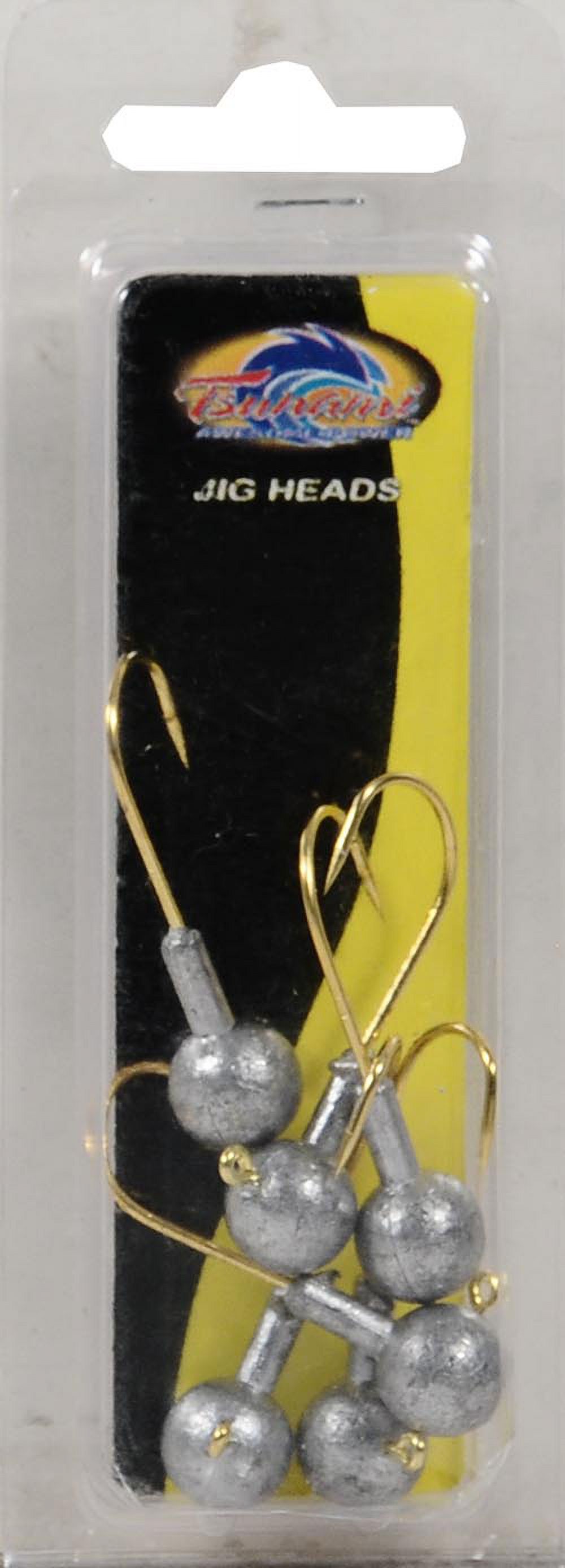 Tsunami Round Head Jig Fishing Lure – Unpainted, 3/8 oz.