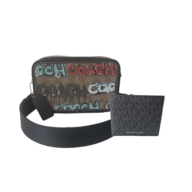 Combo día del Padre Crossbody Coach Charter Café Grafitti + Cartera Michael Kors
