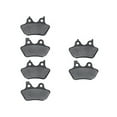 thumbnail image 1 of KMG Front + Rear Brake Pads Compatible with 2000-2002 Harley FXDS-CON Dyna Convertible - Non-Metallic Organic NAO Brake Pads Set, 1 of 4