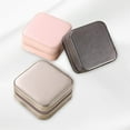 thumbnail image 1 of facefd Travel Jewelry Organizer Display Storage Box Compact for Necklace Ear Studs White, 1 of 9