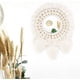thumbnail image 1 of Espejos de pared, espejo colgante redondo con flecos de macramé hechos a mano, espejo antiguo boho, decoración de pared, espejo nórdico, espejo redondo de ratán de algodón, Acce Feliz Sencillez, 1 of 5