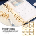thumbnail image 2 of CIMAXIC 6pcs Practical Binding Rings Loose Leaf Binding Ring DIY Notebook Coils,1.57"X0.79"X0.1", 2 of 4