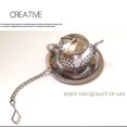 thumbnail image 3 of Stainless Steel Tea Infuser Leaf Strainer Filter with Plate for Tea Coffee Beans Soup Seasoning, 3 of 8
