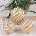 thumbnail image 2 of Bolas de espuma doradas de 8 cm para Navidad, adornos para colgar en el árbol de Navidad, irrompibles, para Navidad Noel, 2 of 5
