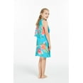 thumbnail image 5 of Girl Hawaiian Round Neck with Ruffle Dress in Pretty Tropical Turquoise Size 4, 5 of 5