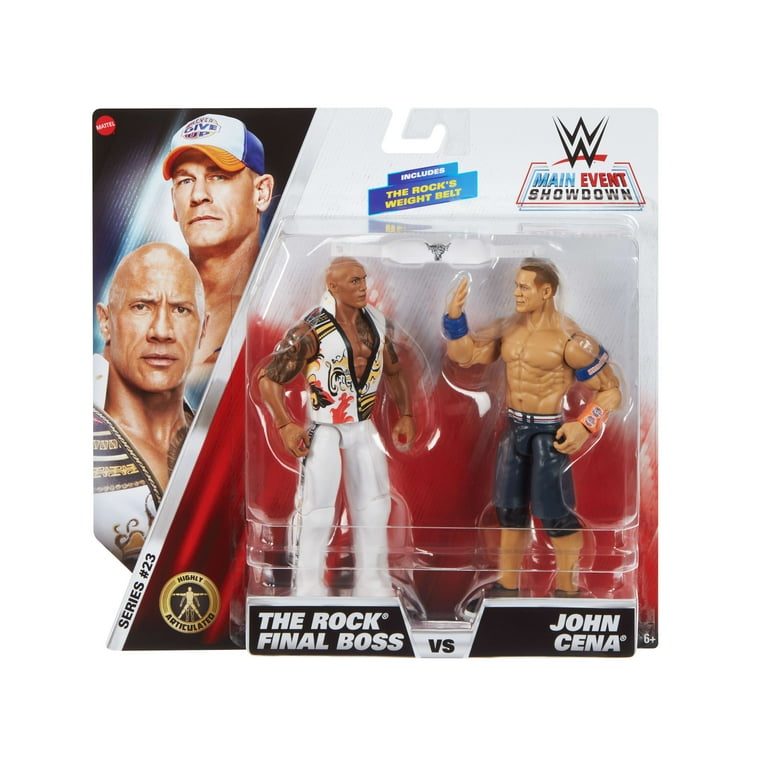 WWE Main Event Showdown The Rock & John Cena Action Figures Set