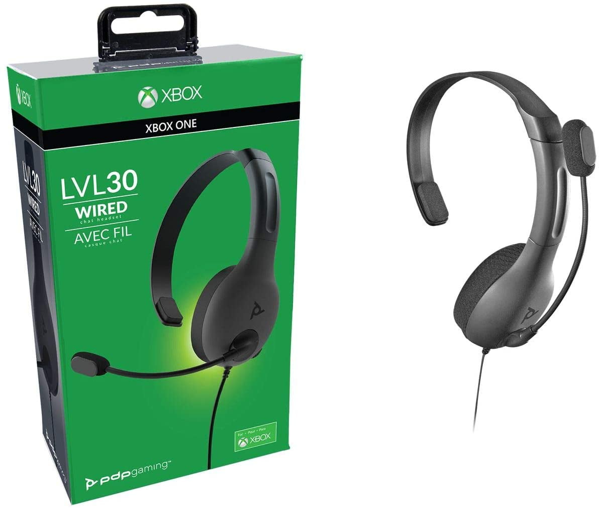 PDP Gaming LVL30 Wired Chat Headset Xbox One, 048136 Walmart Canada