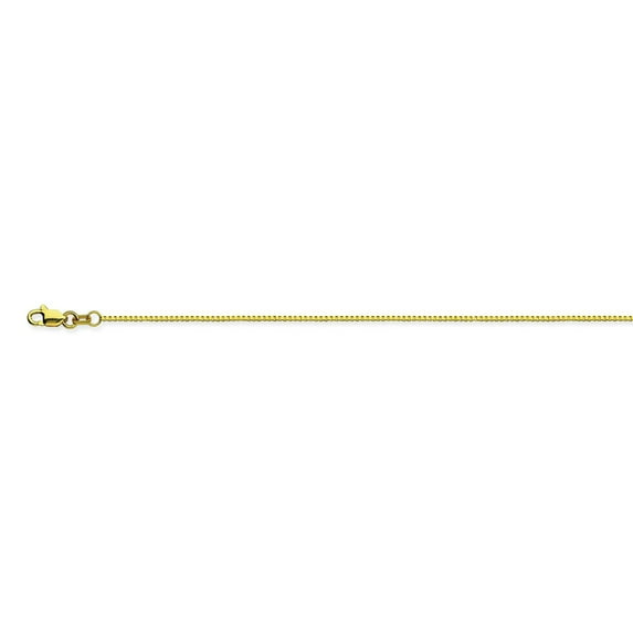 18K Yellow Gold 0.96 Box Chain in 16 inch, 18 inch, & 20 inch