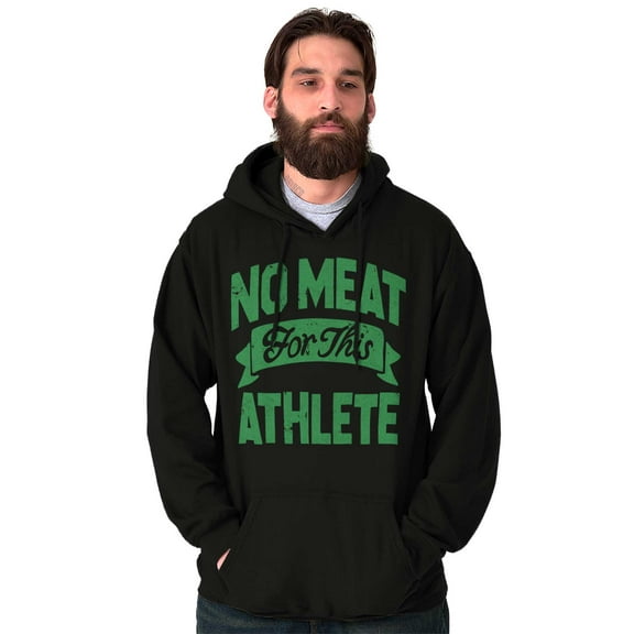 No Meat This Athlete Vegetarian Funny Hoodie Sweatshirt Women Men Brisco Brands S