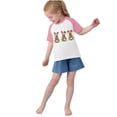 thumbnail image 4 of RXIRUCGD 2025 Vêtements d'Été pour Enfants Tout-Petits Garçons Filles Mode Mignon Col Rond Imprimé Manches Courtes Haut, 4 of 6