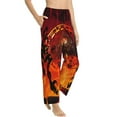 thumbnail image 2 of Bill Cipher Women's Pajama Pants Comfy Casual Loose Sleep Bottoms Pants Drawstring Wide Leg Long Lounge Pants, 2 of 8