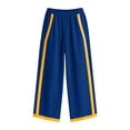 thumbnail image 3 of POIUYTR Womens Summer Cotton 2 Piece Sets Casual Crewneck Tank Tops Loose Wide Leg Pants Color Block Outfits, 3 of 6