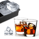 thumbnail image 3 of Bandeja de cubitos de hielo de silicona (juego de 2) Molde de bola de hielo de whisky, bandeja de cubitos de hielo cuadrada grande para cócteles y bourbon Adepaton CPB-DE-LYY1301, 3 of 5