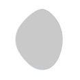 thumbnail image 3 of Glass Warehouse Starla 28 in. x 36 in. Pebble Mirror White, 3 of 5
