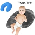 thumbnail image 4 of Funda de almohada Funda de almohada de lactancia suave de seda, adecuada para madres lactantes, almohada de lactancia o localizador negro, 4 of 5