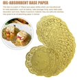 thumbnail image 3 of 100PCS 3.5 Inch Oil-Absorbing Lace Doilies Disposable Cake Box Liner Round Packaging Paper Pad, 3 of 4