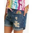 thumbnail image 4 of Justice Girls Mini Mom Shorts With Bracelet, Sizes 6-18, 4 of 5