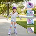 thumbnail image 4 of Patines 4 Ruedas Luz Led Ajustables Niñas Niños Estilo Quad, 4 of 8