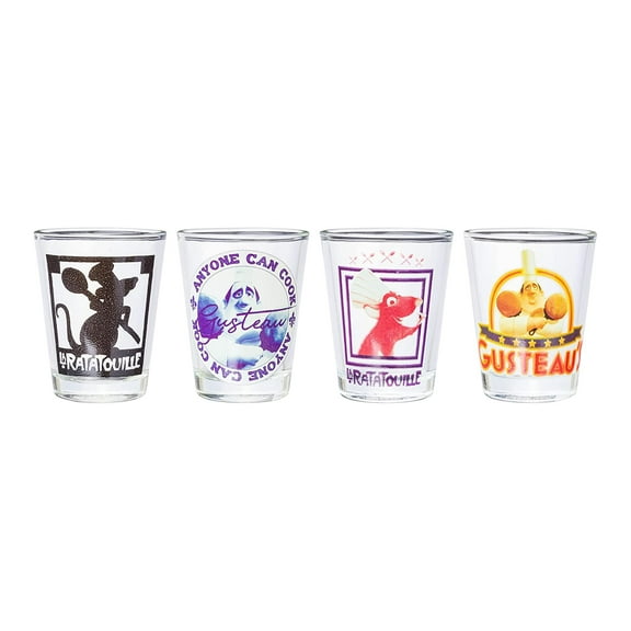 Disney Ratatouille 4 Piece 1.5oz Mini Glass Set