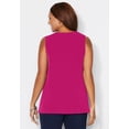 thumbnail image 2 of Catherines Women's Plus Size Petite Crisscross Timeless Tank, 2 of 6