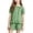 Green, variant on Girls 2 Piece Plaid Suit Puff Short Sleeve Crew Neck Tops Elastic Waist Short Ruffled Hem Cute Casual Outfits (7-8 Years, Yellow)