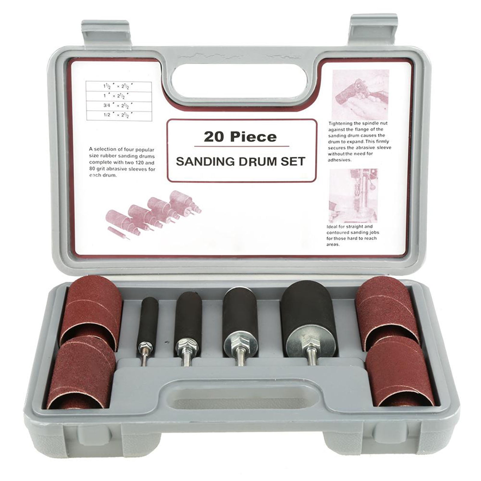 WREA 20pcs Drum Sander Kit 