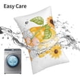 thumbnail image 5 of KLL Sunflower Gnomes 3 Pillow Covers Envelope Closure,Super Soft and Cozy Fuzzy Fleece Pillow Case Cover (No pillow core） 16"x24", 5 of 5