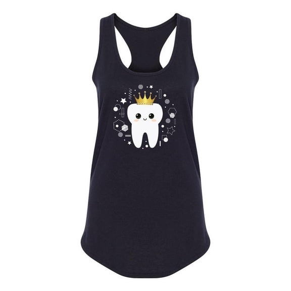 Cute Prince Tooth. Tank Women -Image by Shutterstock, Female Medium