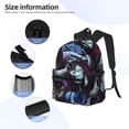 thumbnail image 3 of Goofa The Nightmare Before Christmas Pattern Casual Backpack – School Backpack Lightweight & Ergonomic Design, Water-Resistant, Spacious & Comfortable, Travel, 3 of 6