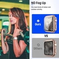 thumbnail image 4 of XiHAMA Waterproof Case Compatible with Apple Watch SE (2nd Gen) Series 6 5 4 Screen Protector, Tempered Glass Hard PC Bumper Face Cover, 4 of 7