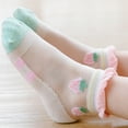 thumbnail image 4 of 5 pares de calcetines tobilleros para bebés y niñas, calcetín de algodón para niños pequeños, calcetín de princesa, calcetines finos de primavera y verano Zhivalor BST3005322-4, 4 of 6