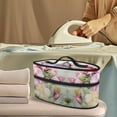 thumbnail image 2 of HELLHERO Bird and Floral Travel Iron Holder Bag Smooth Zipper Travel Steam Iron Case Handheld Travel Steamer Organizer, Bag Only, 2 of 6