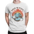 thumbnail image 2 of Smiling Earth on Fire Men's T-shirt, 2 of 3
