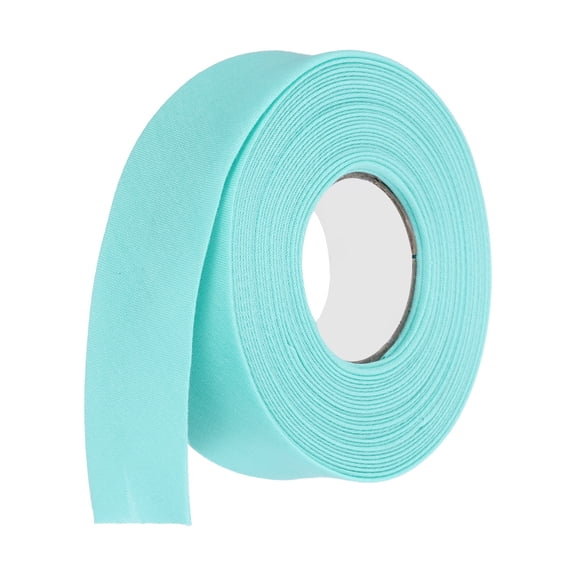1 Inch Double Fold Bias Tape Polyester Continuous Bulk Bias Tape for Sewing, Seaming Quilting Hemming Binding Crafts (Lake Blue 6 Yards)