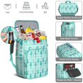 thumbnail image 5 of Tropical Seahorse Cooler Backpack - 20L Insulated Leak-Proof Lunch Bag with Ocean Marine Theme, Perfect for Outdoor, Beach & Travel, Fits 26 Cans & Organizes Utensils, 5 of 5