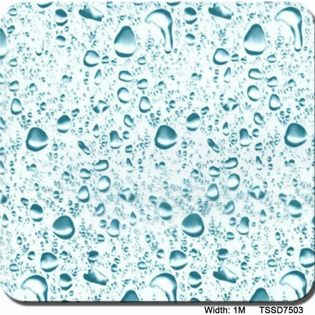 Film Hydrographique, Film d'Impression par Transfert d'Eau - Hydro Trempage - Motif Goutte d'Eau - Film Hydro Trempage 0,5 Mètre Multi-Couleur Optionnel, Facile à Utiliser