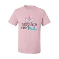 thumbnail image 2 of Wild Bobby, Cute Unicorn Mermaid Vibes Children Girl Birthday, Streetwear, Men's Graphic Tees, Light Pink, 2XL, 2 of 3